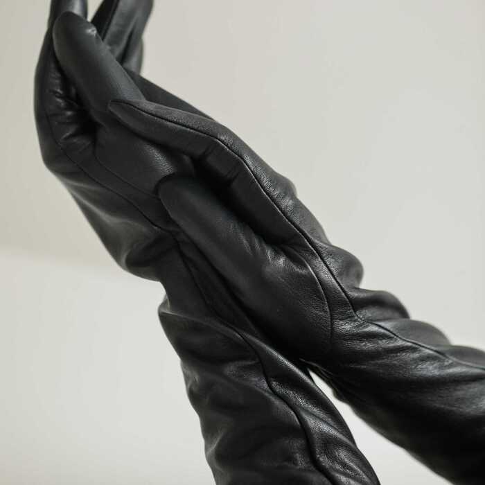 ПЕРЧАТКИ КОЖАНЫЕ УДЛИНЕННЫЕ