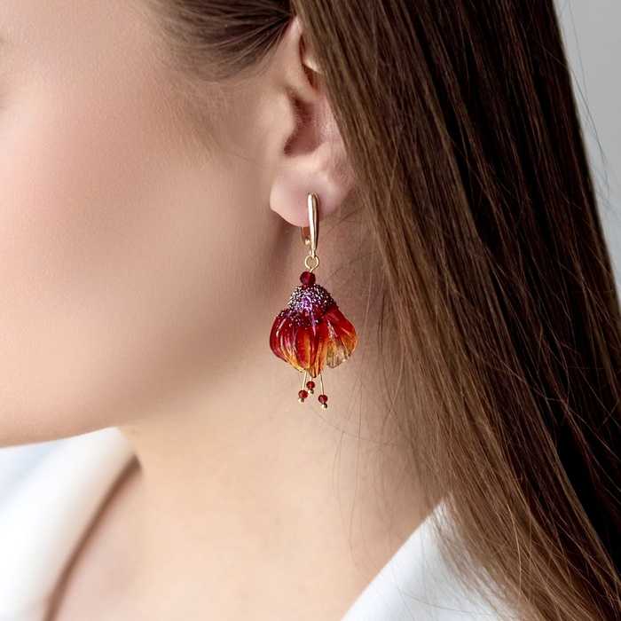 Серьги из муранского стекла