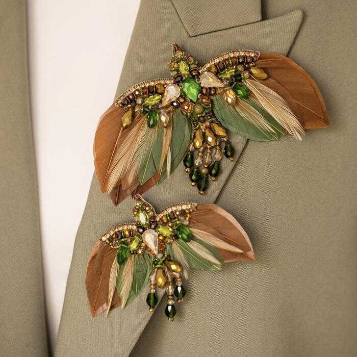 Феникс оливково-золотой